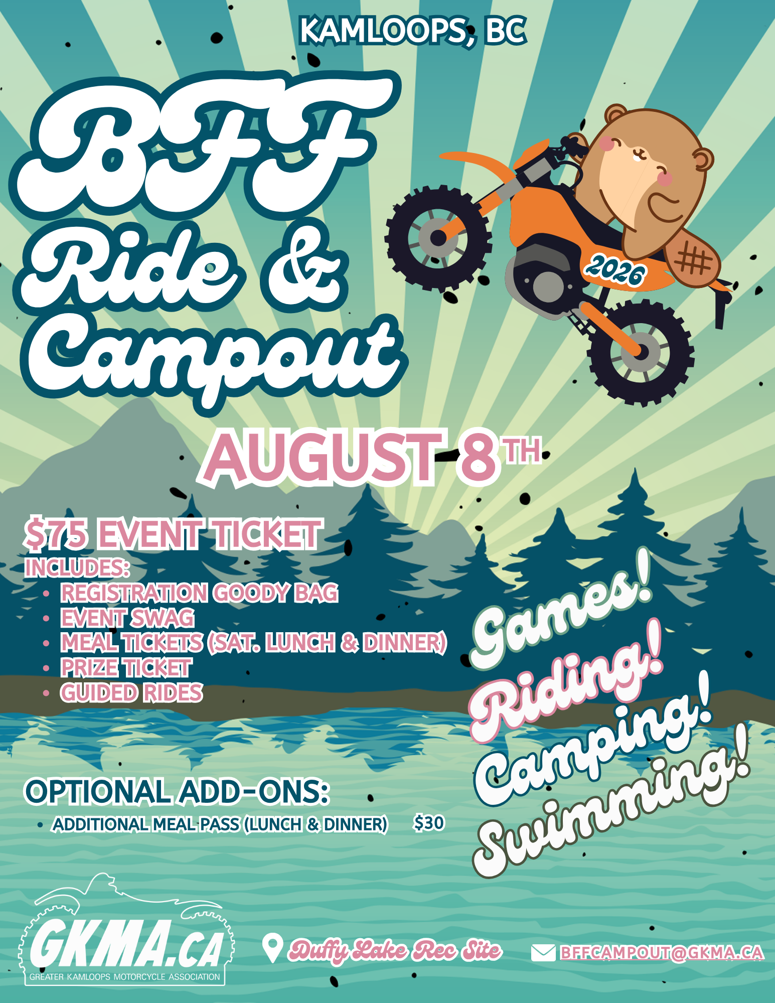 BFF Ride and Campout 2026